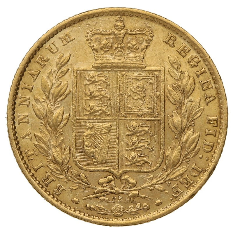 1868 Χρυσή Λίρα Αγγλίας – Bικτώρια Νέα Κεφαλή - Ασπίδα