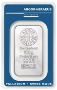 Argor-Heraeus 100 Γραμμάρια - Μπάρα από Παλλάδιο