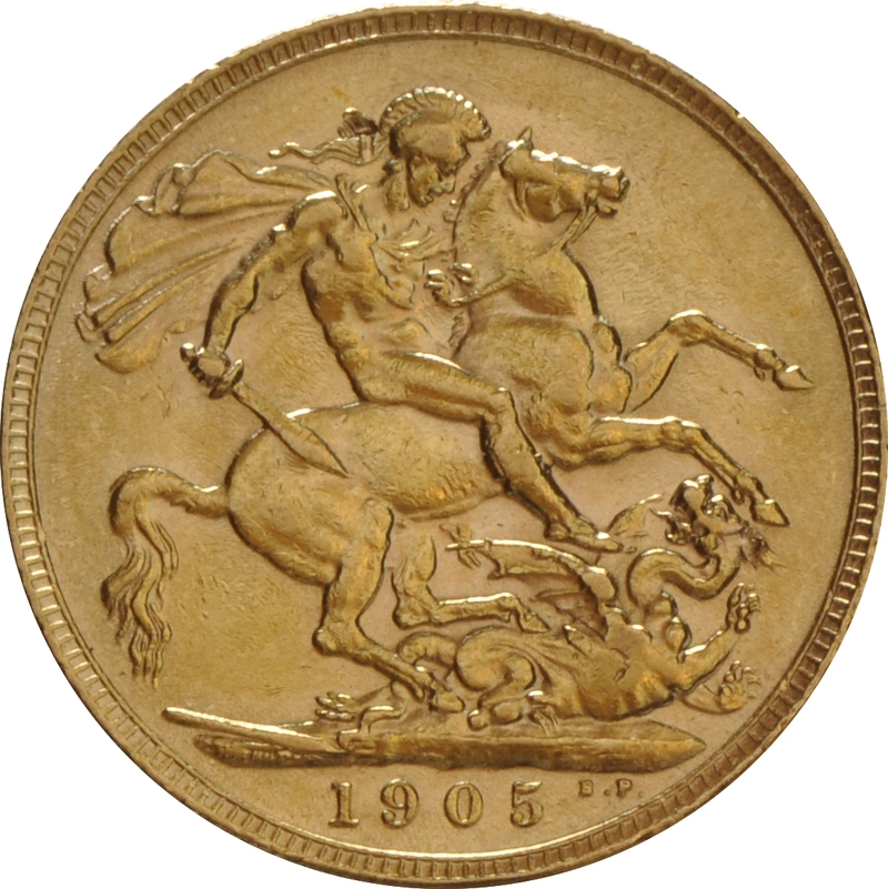 1905 Χρυσή Αγγλική Λίρα - Βασιλιάς Εδουάρδος ο Ζ - Λονδίνο