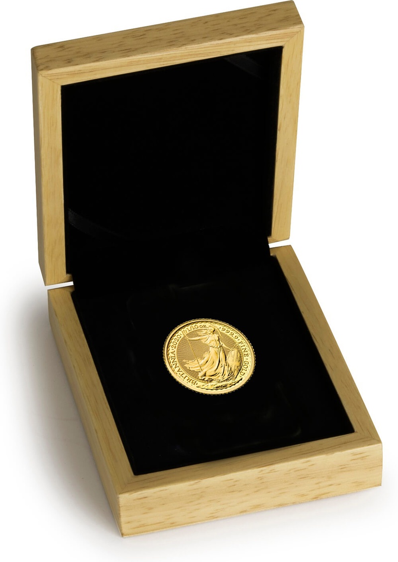 Χρυσό Νόμισμα της Αγγλίας 2020 - 1/10 Ουγγιά - Συσκευασία Δώρου