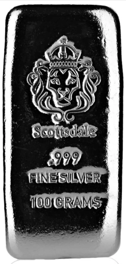 Scottsdale 100 Γραμμάρια - Μπάρες από Ασήμι