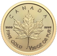 2026 Χρυσό Νόμισμα Canadian Maple Leaf 1/20 ουγγιάς