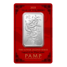 PAMP 2025 Ασημένια ράβδος 1 ουγγιάς - Η χρονιά του φιδιού