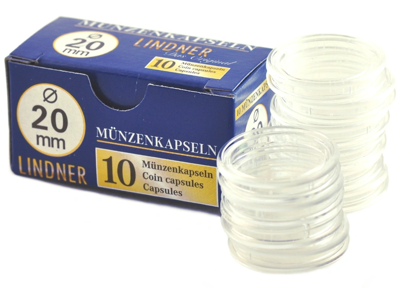 Lindner Coin Capsules 20mm Half Sovereign 10 Box