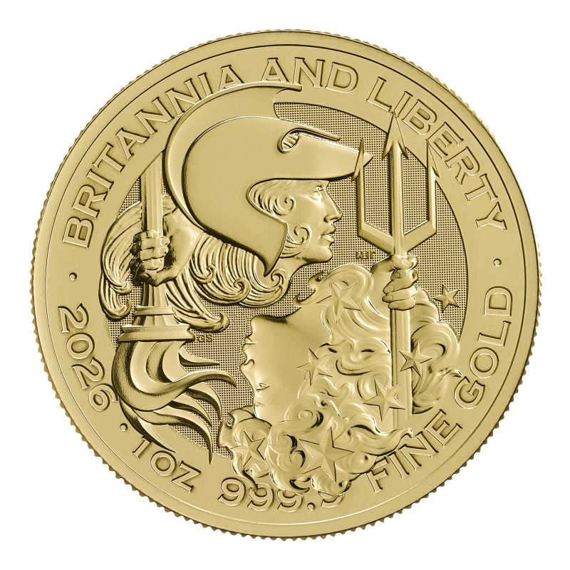 2026 Χρυσό Νόμισμα Britannia και Liberty 1 ουγγιά