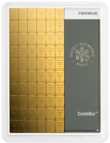 Heraeus 100 x 1g Μπάρες από Χρυσό - CombiBar