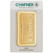C. Hafner 100 Γραμμαρίων - Minted Μπάρα Χρυσού