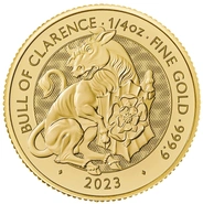 2023 Bull of Clarence - Χρυσό Νόμισμα Tudor Beasts 1/4 ουγγιάς