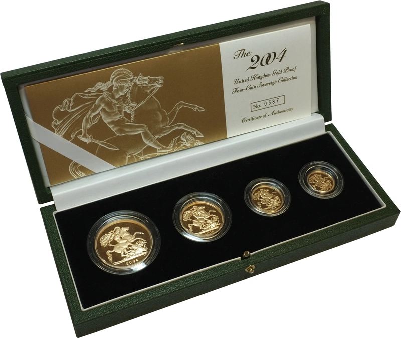 2004 Σετ 4 Χρυσές Λίρες Αγγλίας (Proof)