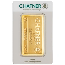 C. Hafner 50 Γραμμαρίων - Minted Μπάρα Χρυσού