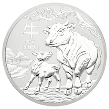Ασημένιο Νόμισμα - Έτος του Βοδιού - Perth Mint - 2 ουγγιές