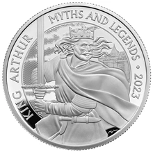 2023 Ασημένιο Νόμισμα 1 ουγγιάς - Myths and Legends King Arthur - Συλλεκτικό σε συσκευασία
