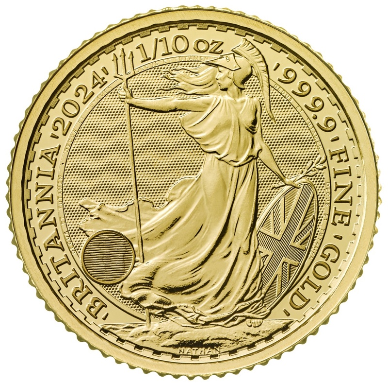 Χρυσό Νόμισμα της Αγγλίας 2024 - 1/10 Ουγγιάς