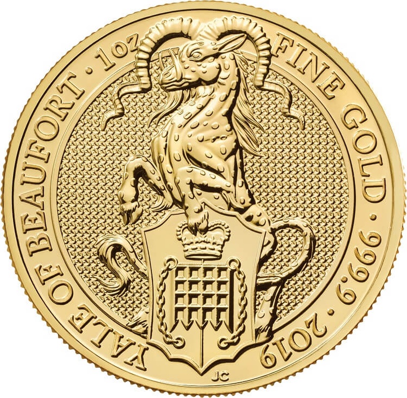 1oz Gold Coin, Yale Of Beaufort - Queens Beast 2019