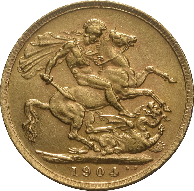 1904 Χρυσή Αγγλική Λίρα - Βασιλιάς Εδουάρδος Ζ - Λονδίνο