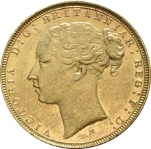 1876 Χρυσή Λίρα Αγγλίας – Bικτώρια Νέα Κεφαλή - Μ