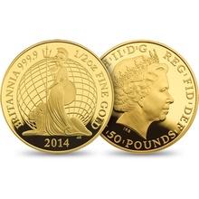 2014 Χρυσά Νομίσματα της Αγγλίας (Premium)- Σετ 3 Νομισμάτων
