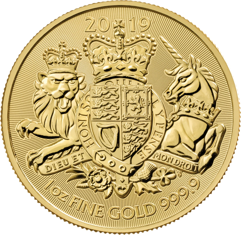 2019 Royal Arms 1 oz Χρυσό Νόμισμα