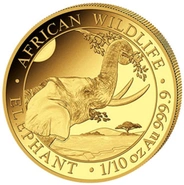 Χρυσά Νομίσματα Σομαλίας African Wildlife