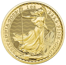 2023 Βασιλιάς Κάρολος ΙΙΙ - Χρυσό Νόμισμα Britannia - 1 Ουγγιά