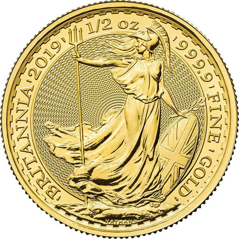 2019 Britannia Half Ounce Gold Coin