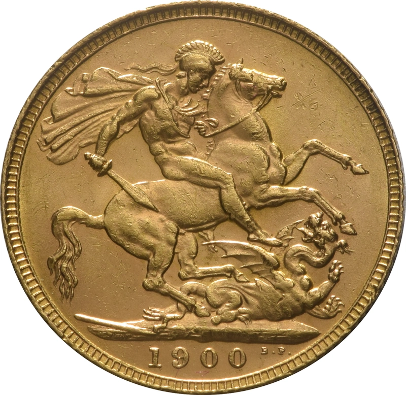 1900 Gold Sovereign Coin Queen Victoria Old Head