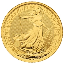 Χρυσό Νόμισμα Britannia 2023 Βασίλισσα Ελισάβετ ΙΙ - 1/2 Ουγγιά
