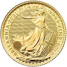Χρυσό Νόμισμα Britannia 2021 - 1/4 Ουγγιά