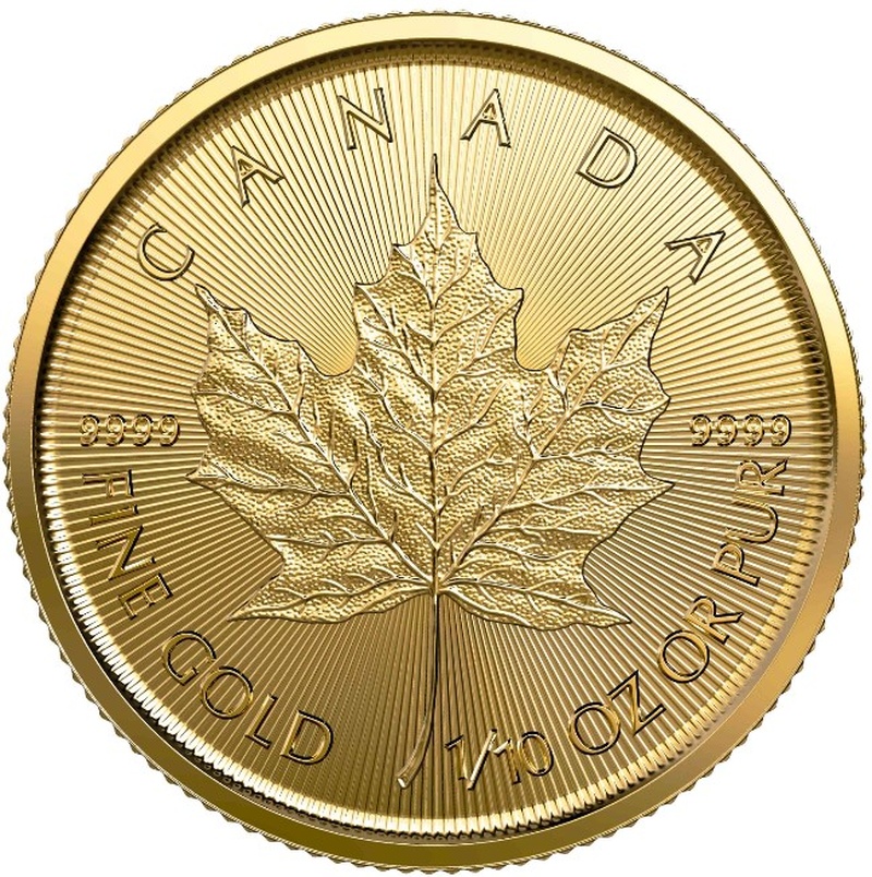 Χρυσό Νόμισμα Καναδά 2022 - 1/10 ουγγιά
