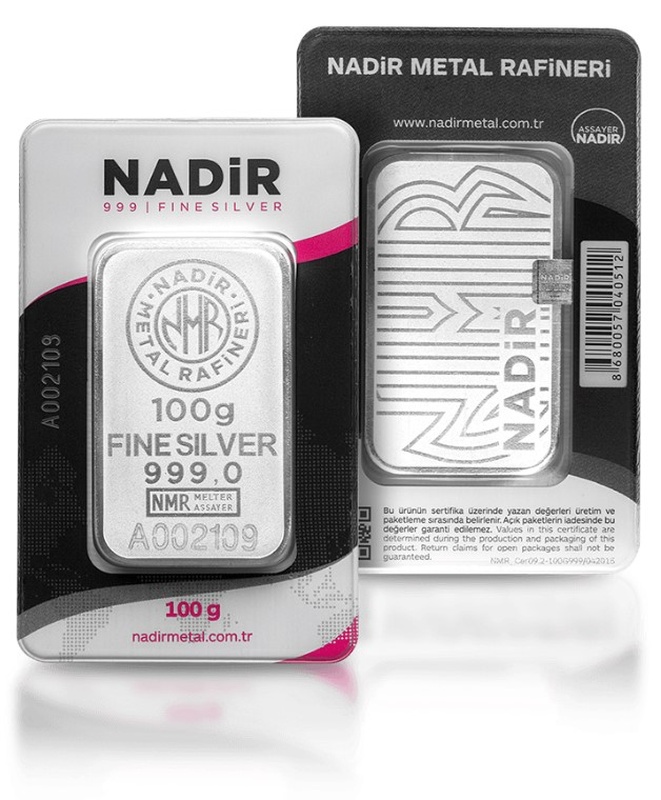 Nadir 100 Gram Silver Bar