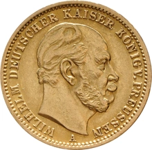 20 Γερμανικά Μάρκα - Βίλχελμ Α' 1871-1888