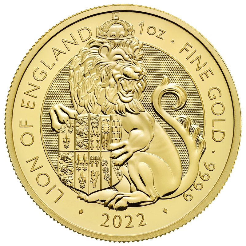 2022 Το Λιοντάρι της Αγγλίας - Χρυσό Νόμισμα 1 ουγγιά