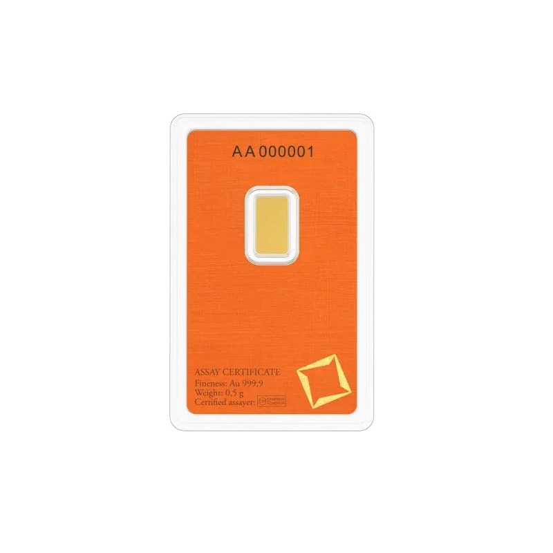 0.5g Gold Bar Valcambi