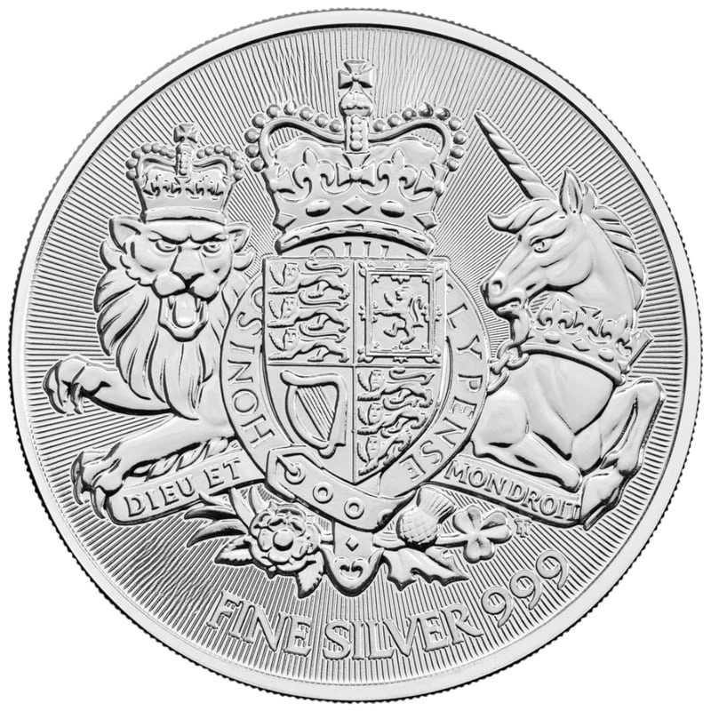 2025 Ασήμενιο Νόμισμα Royal Arms - 10 ουγγιές