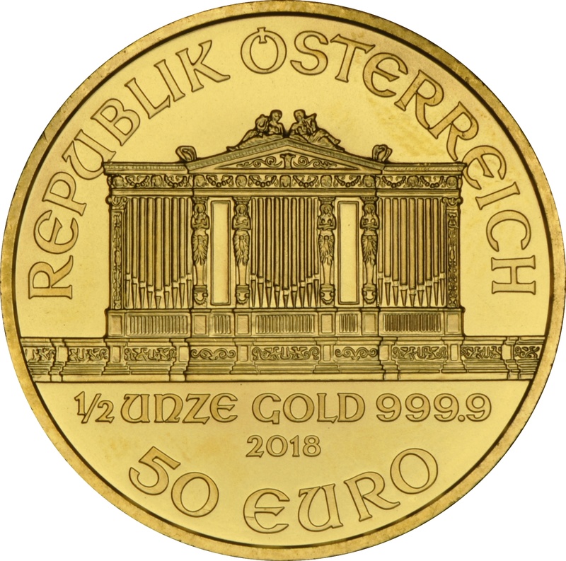 Χρυσό Νόμισμα Αυστρίας 2018 - Μισή Ουγγιά