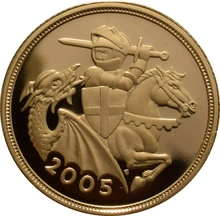 2005 Σετ 4 Χρυσές Λίρες Αγγλίας (Proof)