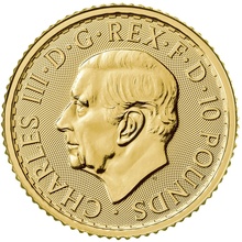Βασιλιάς Κάρολος ΙΙΙ - Χρυσό Νόμισμα της Αγγλίας 2023 - 1/10 Ουγγιάς
