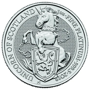 Unicorn of Scotland - Queen's Beast - Νόμισμα από Πλατίνα- 1 ουγγιά