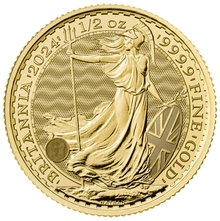 Χρυσό Νόμισμα Britannia 2024 - 1/2 Ουγγιάς