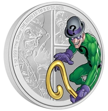 2023 Aσημένιο Νόμισμα 1 ουγγιάς -The Riddler DC Villains - Συλλεκτικό σε συσκευασία