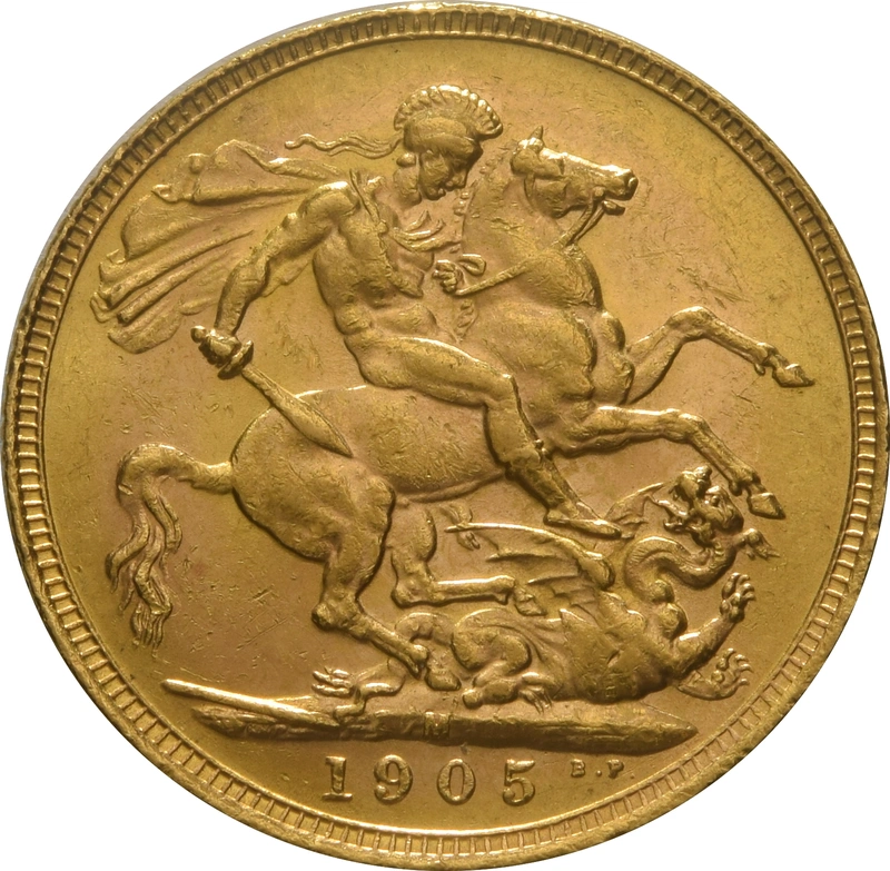 1905 Χρυσή Αγγλική Λίρα - Βασιλιάς Εδουάρδος Ζ - Λονδίνο