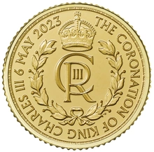 2023 Coronation £10 χρυσό νόμισμα 1/10 της ουγγιάς