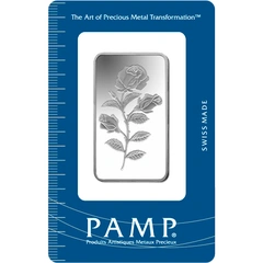 PAMP Rosa 1 ουγγιά - Μπάρες από Ασήμι