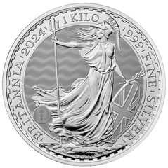 2024 Ασημένιο Νόμισμα Britannia ενός κιλού