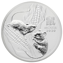 Ασημένιο Νόμισμα - Έτος του Ποντικιού - Perth Mint - 2 ουγγιές