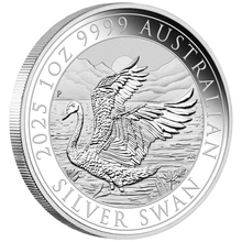 2025 Ασήμενιο Νόμισμα Australian Swan - 1 ουγγιά