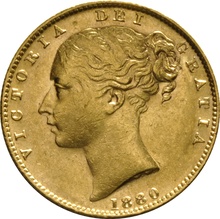 1880 Χρυσή Λίρα Αγγλίας – Bικτώρια Νέα Κεφαλή - Σ