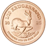 Χρυσό Νόμισμα Krugerrand 2025 - 1/10 Ουγγιάς