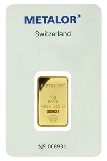Metalor 10 Γραμμάρια - Μπάρες Χρυσού