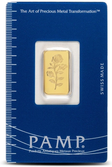 PAMP Rosa 2.5 Γραμμάρια - Μπάρες Χρυσού